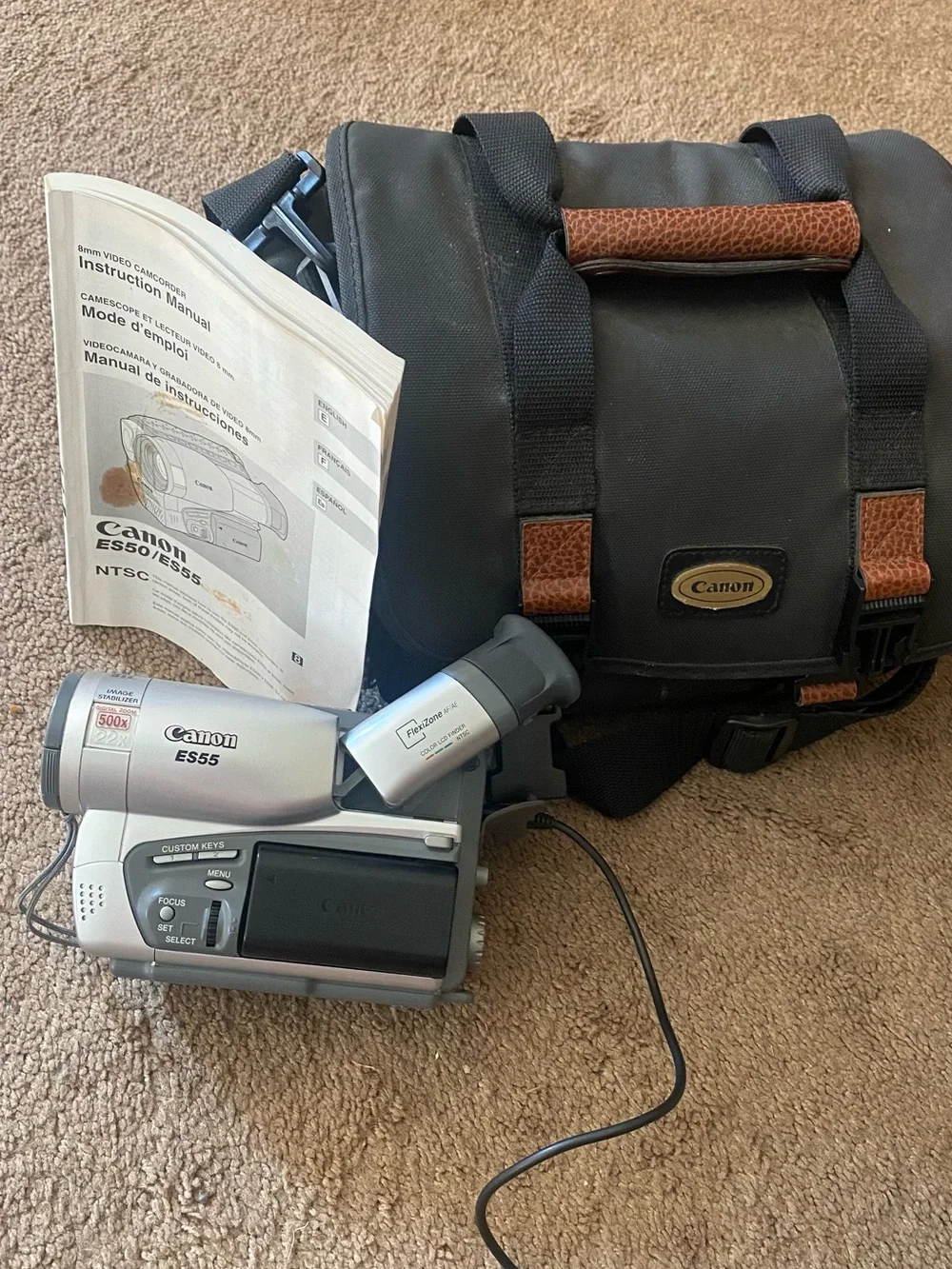 Canon Gray Handheld Mini Video Camcorder